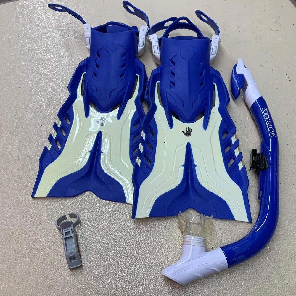 Body Glove Diving Kit With Flippers JR L/XL (1-4) , Snorkel, and Bag & Whistle‍